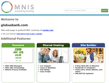 Tablet Screenshot of globusbank.com